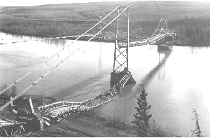 Collapsed Peace River Bridge