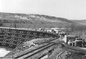 Temporary bridge deck