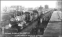 Train at Camrose, Alberta. June 18, 1912.
