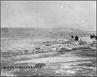 View of St. Joseph's Industrial School, Dunbow, Alberta. 1897.