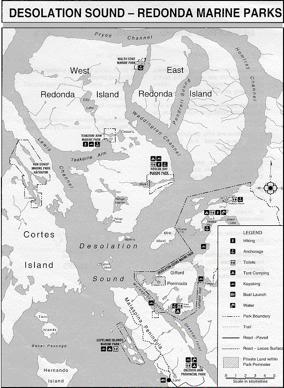Desolation Sound Map