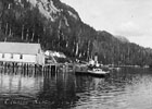 S.S. Ollalie unloads salmon at Lowe Inlet Cannery in 1913