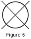 [Cercle recouvert d'un X.]