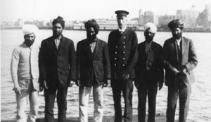Canadian immigration official with
 members of shore committee