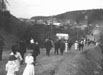 People walking on road