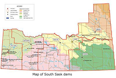 Map of South Sask
dams