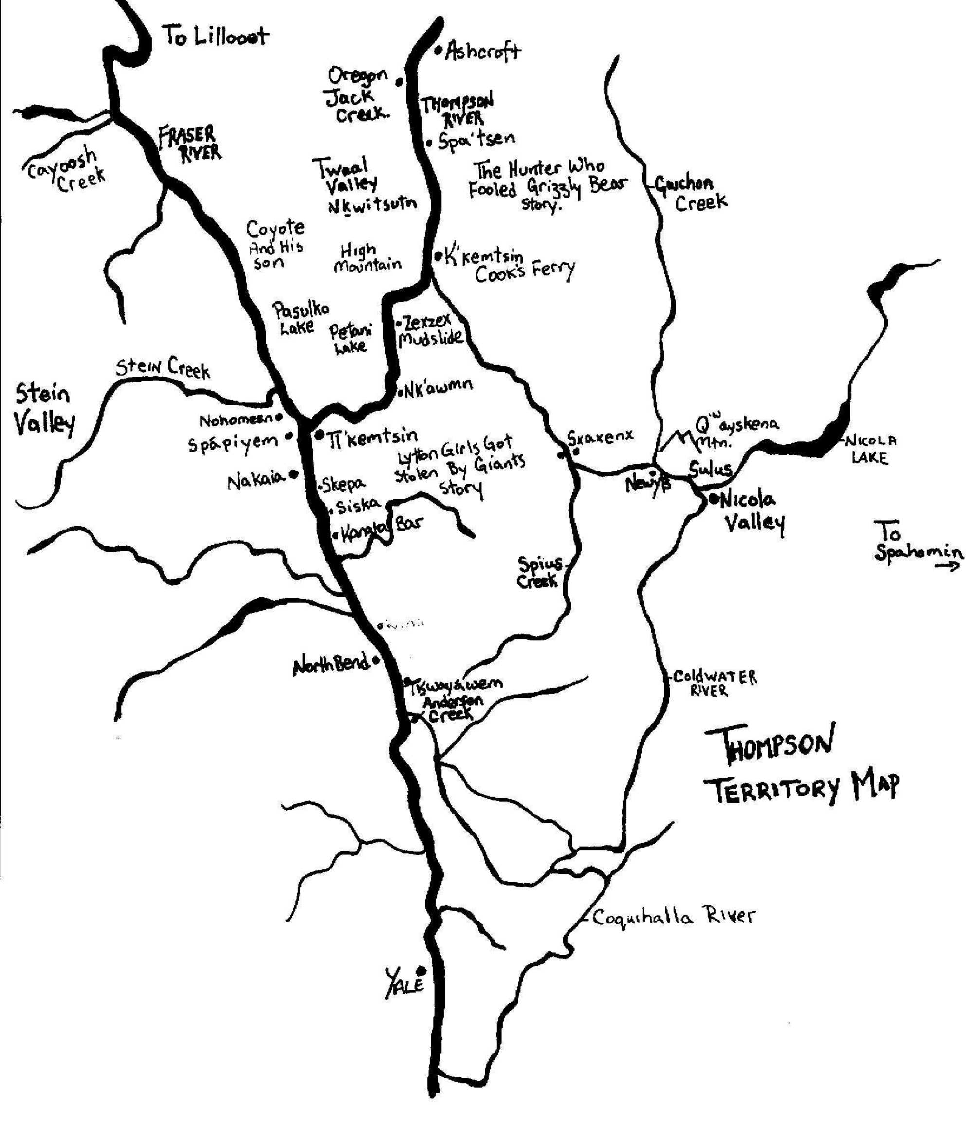 Nicola Valley Historical Map