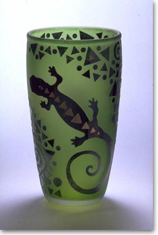 Vase salamandres