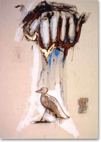 Le poing, hiéroglyphe et planche anatomique de la main