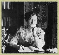 pic of Nellie McLung at desk