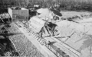 Picture of the dam construction