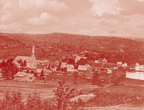 Recueil d'images du Séminaire de Sherbrooke (2000), une vue sur un petit village.