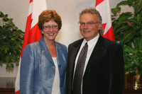 Photo of Council Chair and Minister Finley