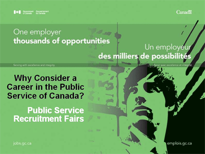 Image: Cover for 'Why Consider a Career in the Public Service of Canada?' Presentation