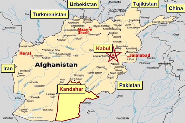 Image: Map of Afghanistan