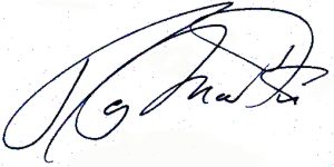 Signature de Paul Martin