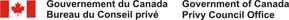 Gouvernement du Canada Bureau du Conseil privé