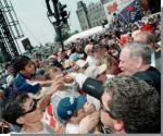 Prime Minister Chrtien at the 2002 Canada Day celebrations on Parliament Hill