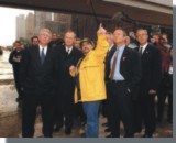 Prime Minister Jean Chrtien and Opposition Leaders visit Ground Zero at the site of the World Trade Center in New York.