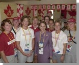 Mrs. Aline Chrtien with Canadian Olympic athletes in Sydney, Australia