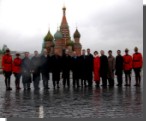 Prime Minister Chrtien and provincial and territorial leaders take part in a Team Canada 2002 official photograph in Red Square, Moscow.