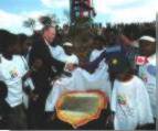Prime Minister Chrtien at the Mountain of Hope in Soweto (South Africa, September 1, 2002)