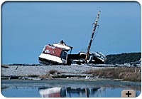 Photo - Abandoned boat, Anticosti Island, Que.