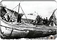 Photo - Birch bark freight canoe, Mackenzie River, N.W.T.