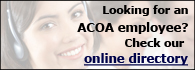 Looking for an ACOA employee? Check our online directory.