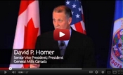 David P. Homer Senior Vice President; President General Mills Canada watch video on youtube
