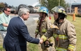 Le PM Harper constate l'ampleur des dégâts à Lac-Mégantic