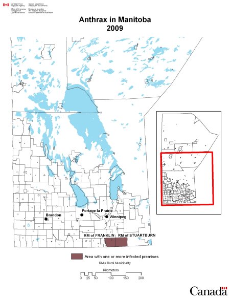 Anthrax Cases in Spring/Summer 2009 - Manitoba