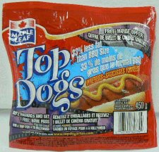 Maple Leaf Top Dogs - Saucisses fumées 33 % moins de gras