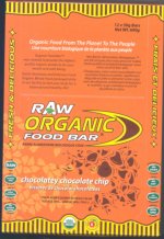 Chocolatey Chocolate Chip flavour Raw Organic Food Bars