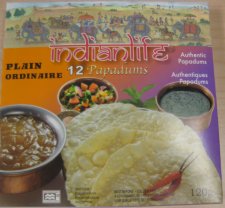 Indianlife brand Plain Papadums