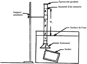 Dispositif de mesure de la quantité d'air résiduel