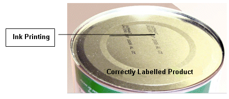picture - Correctly labelled product