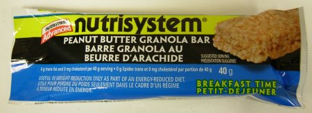 Nutrisystem Brand Peanut Butter Granola Bars - principal display panel