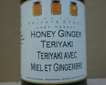 Private Stock Sauce Company - sauce Teriyaki avec miel et gingembre de marque Private Stock Chef Robert