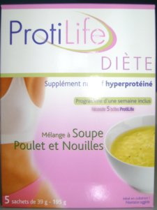 ProtiLife Diet Chicken Noodle Soup Mix - principal display panel