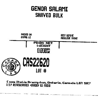 « Genoa Salami Shaved Bulk »