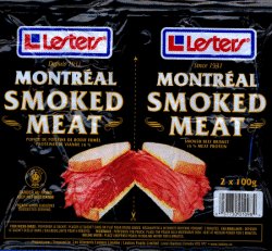 Lesters brand Montréal Smoked Meat