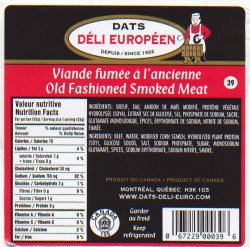 Dats Déli Européen - Old-Fashioned Smoked Meat