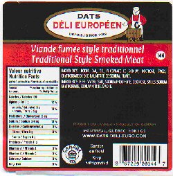 Dats Déli Européen - Traditional Style Smoked Meat