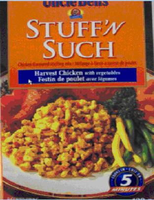 Uncle Ben’s Stuff ‘N Such Harvest Chicken with vegetables stuffing mix