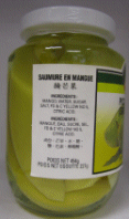 Pickled Mango (Sweet & Sour) - Ingredient list
