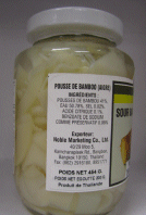  Sour Bamboo Shoots Sliced - Ingredients list