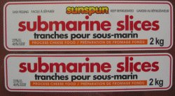 Sunspun - Submarine Slices Process Cheese Food