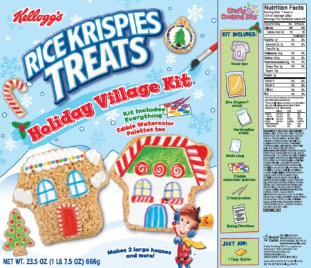 Kellogg’s Rice Krispies Treats Holiday Village Kit