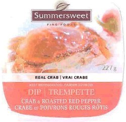 Trempette crabe et poivrons rouges rôtis (227 g)